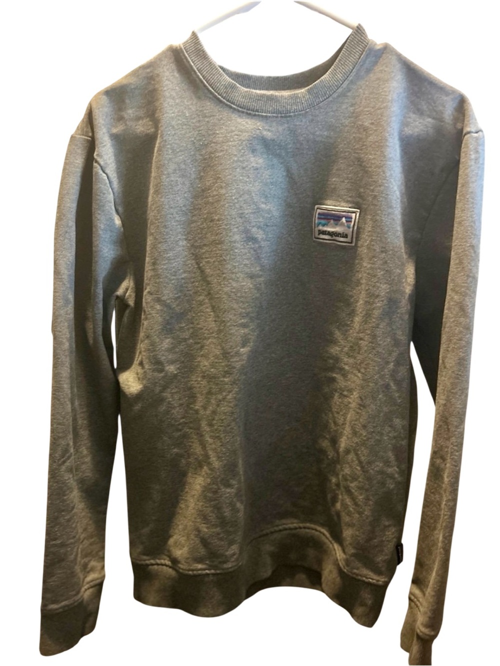 Patagonia Shop Sticker Patch Uprisal Crew Sweatshirt Men's Medium Gray 39541